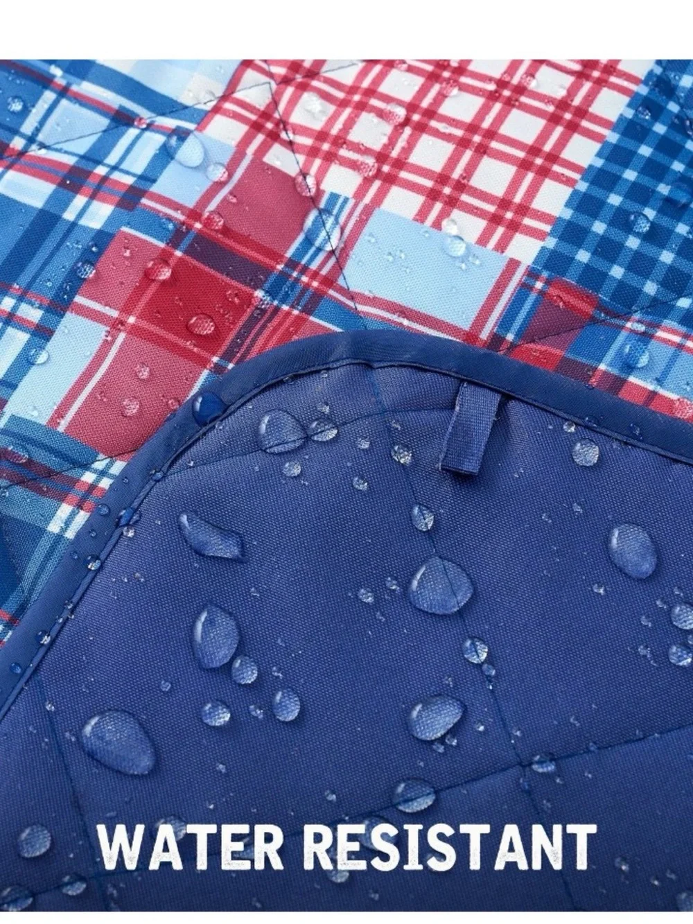NEW! Weatherproof - Vintage Madras Throw Blanket, 72”x60”